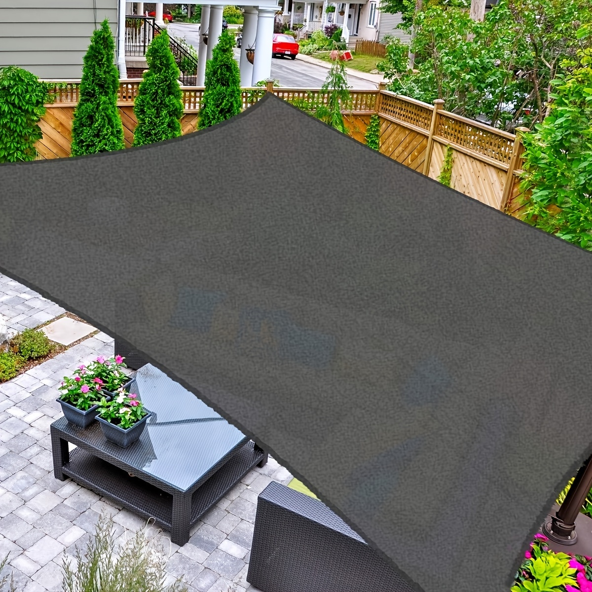 

Sun Shade Rectangle, 12' X 16' Uv Block Canopy For Patio Backyard Lawn Garden Outdoor Activities