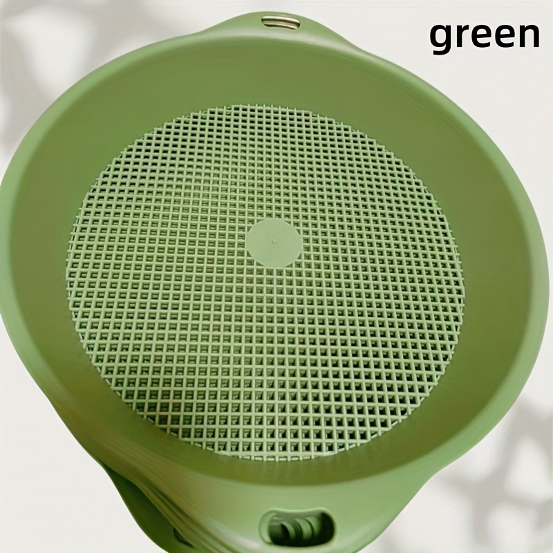 Image of 2 Packs Of Sieves, Gardening Tools, Soil Sieve, Plastic Sieve, Soil Tool Filter Sieve, 3mm Aperture Blue Particle Sieve