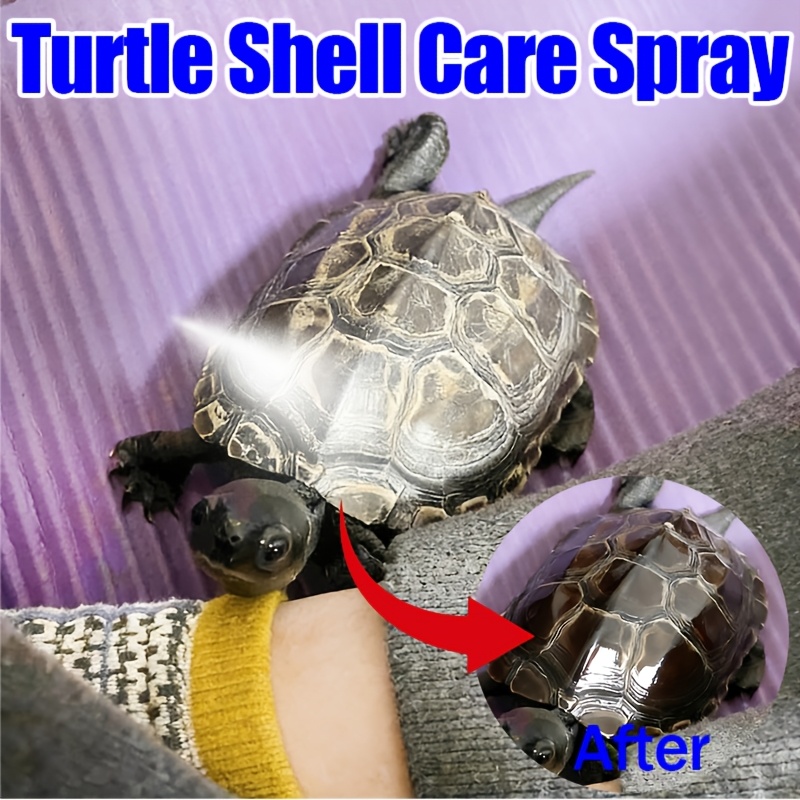 FAELUTE Tortoise Shell Care Spray, Nutrient-Rich Shell Polishing & Protection Spray for Reptiles, Prevents Cracking & Discoloration, Hydrates & Restores Shine, Safe for All Turtle & Tortoise Species, Easy-to-Use Quick-Dry Formula
