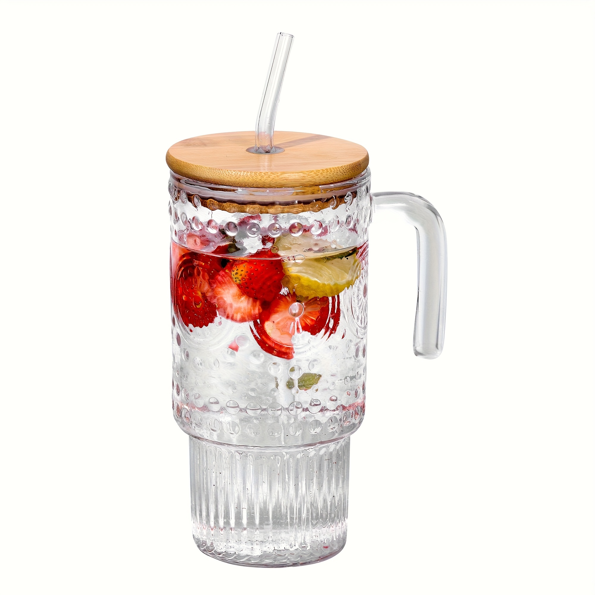 24oz glass with lid and straw cold and hot drink cups milk tea cups juice glasses milk mocha cups breakfast cup beverage containers gifts for   Product details 2