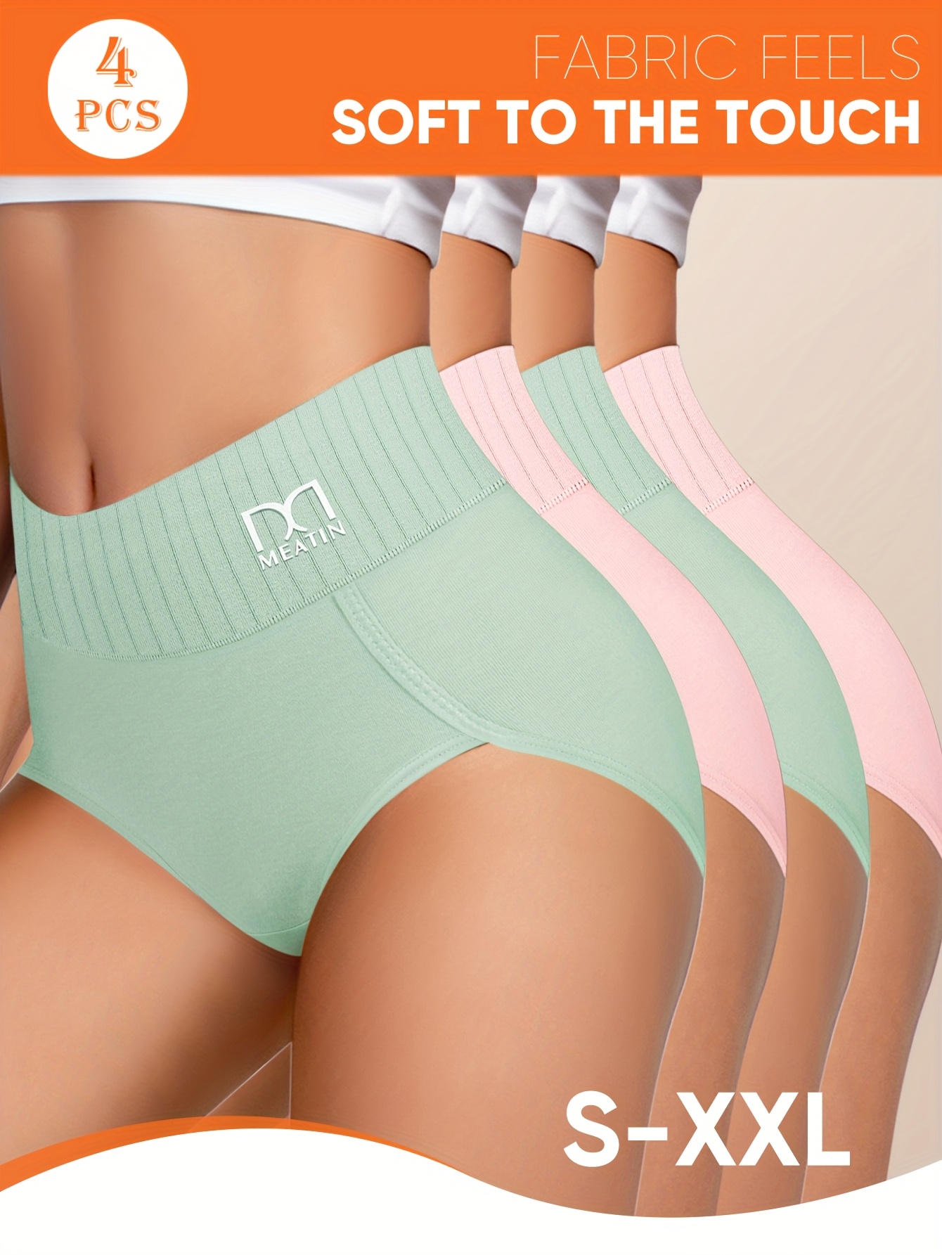 4 pack womens   high waist briefs striped elegant and stylish soft lightweight and breathable suitable for   and casual wear