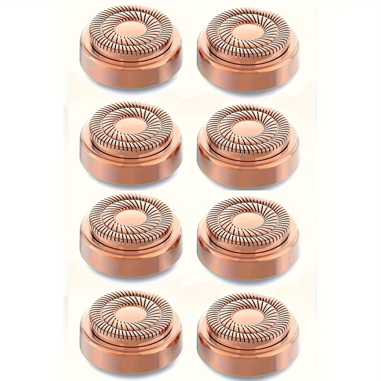 Image of 8-pack Double Halo Precision Replacement For Facial Hair Remover - Skin-friendly & Long-lasting Shaving Heads