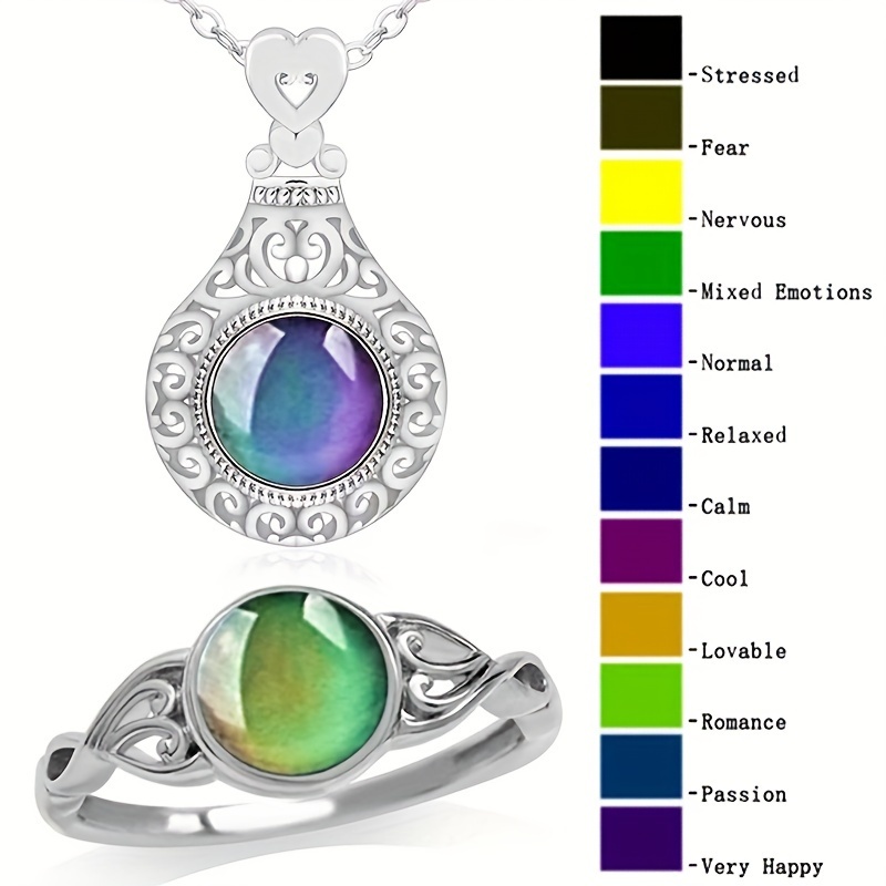 Mood Changing Jewelry Necklace sold on Temu United States
