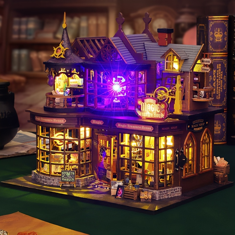 3d puzzle model retro magical cottage - Temu