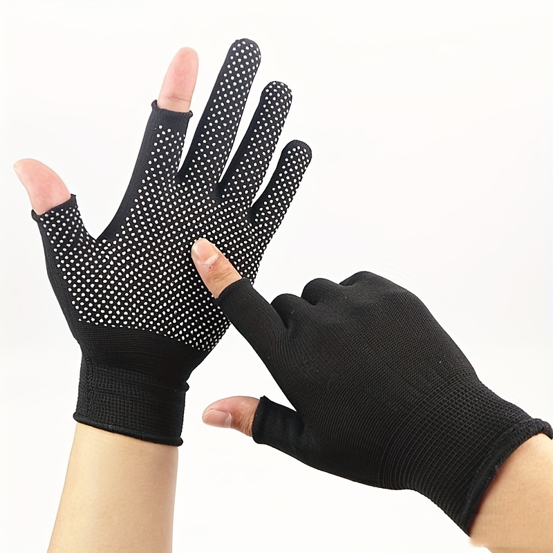 

1 Paire de Gants -Doigts Respirants et Antidérapants - Compatibles avec les Écrans , Légers pour la Conduite & , Noir/, Tissu en Polyester, Lavables à , Gants pour Écran Tactile