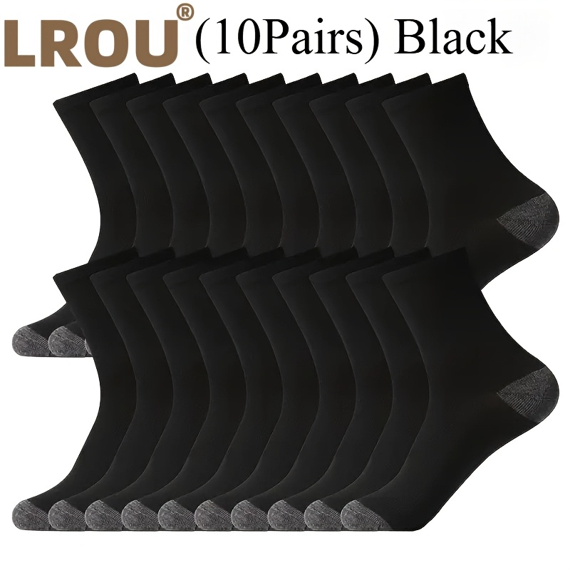 TEMU 10 Pairs Running Socks, Men's And Women's Shock-absorbing Sports Socks