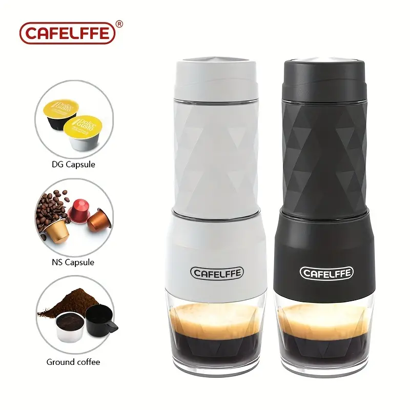 cafelffe Cafetera Portátil 2 En 1 Cápsulas Nespresso Café - Temu
