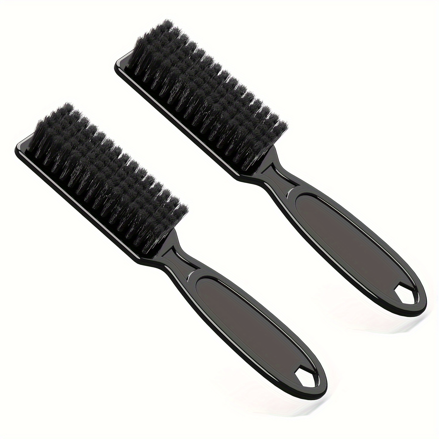 

2pcs Professional Barber Brushes For Clippers, Ideal For & Hair Care, Black