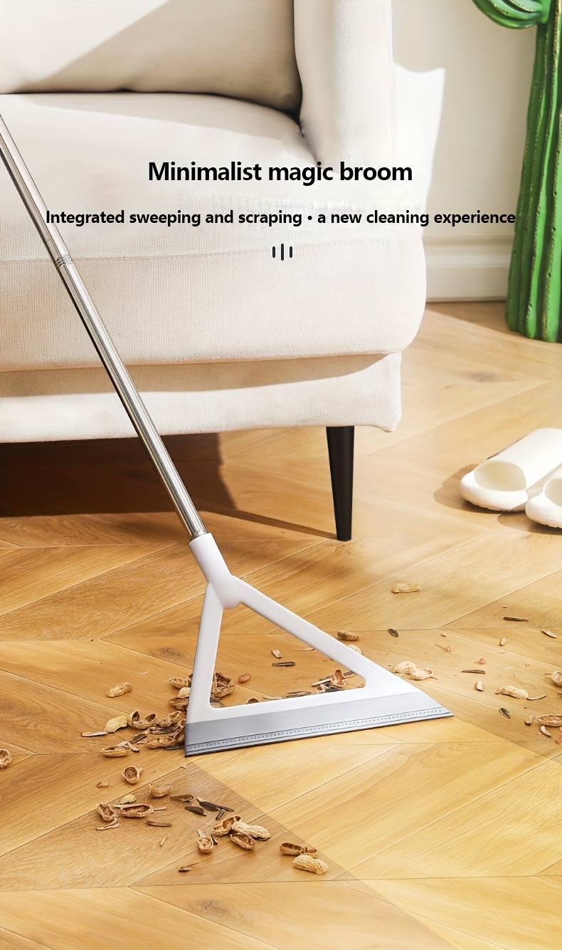 magic broom with wiper multi purpose floor glass tile cleaning scraper ideal for kitchen bathroom living room bedroom   pc material details 0