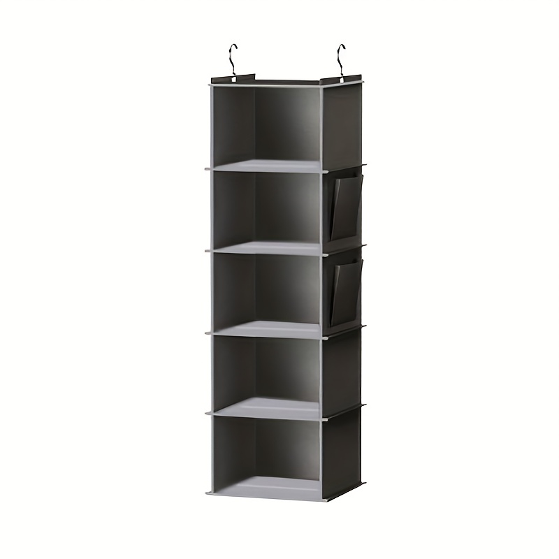 hanging foldable wardrobe storage hanging bag with two metal hooks wardrobe classification storage bags   used for shoes clothes and bags hanging shoe organizers