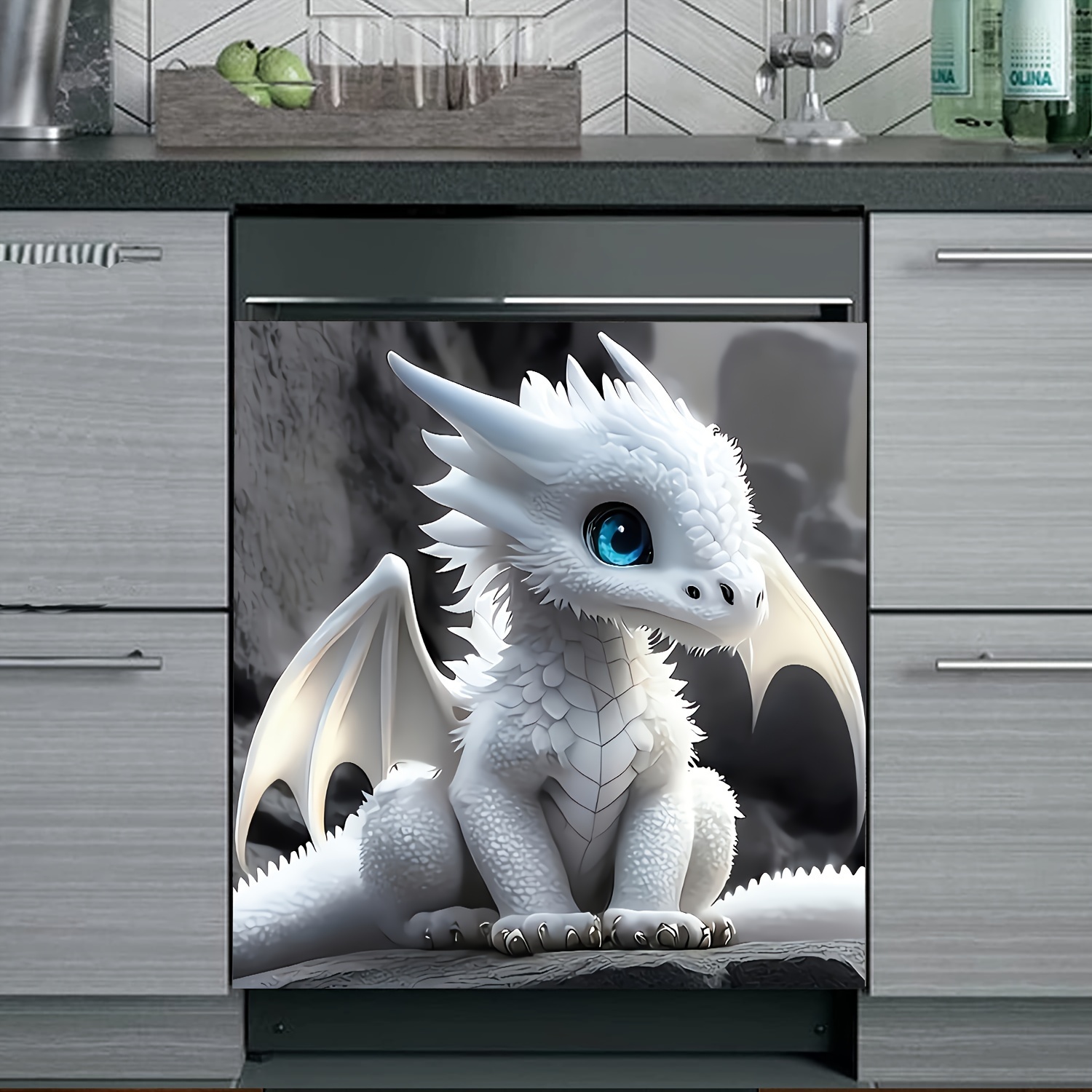 TEMU -apply Dishwasher - , No Needed, , , 23.03x25.