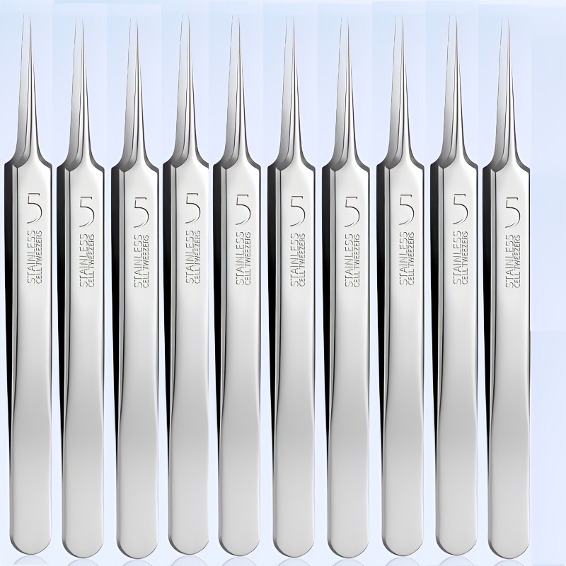 TEMU 10 pièces Pincettes en Acier Inoxydable, Pincettes de