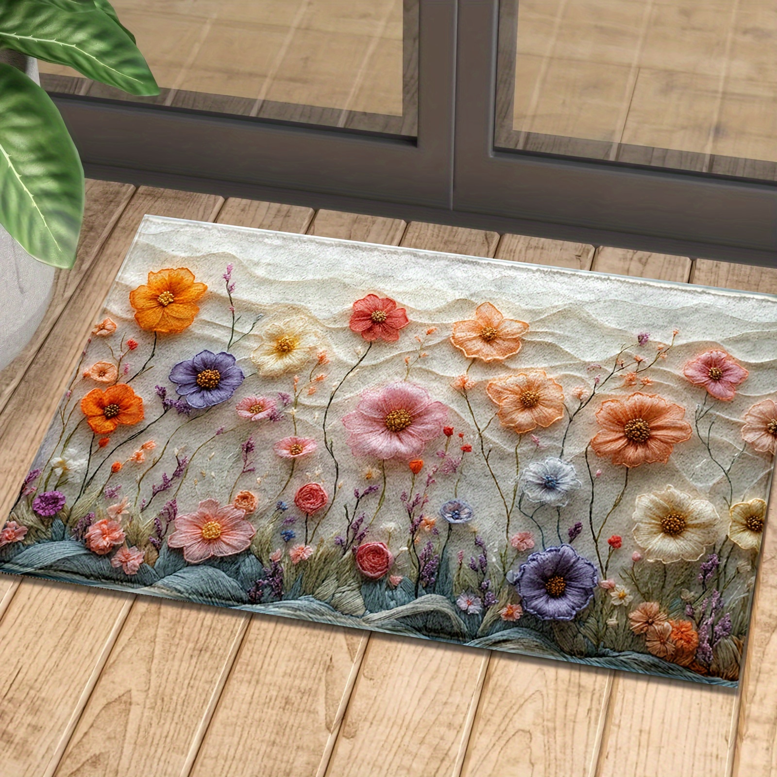 

1pc Luxurious Bath Mat 3d - , -dry & Absorbent, , For , Bathroom & Decor