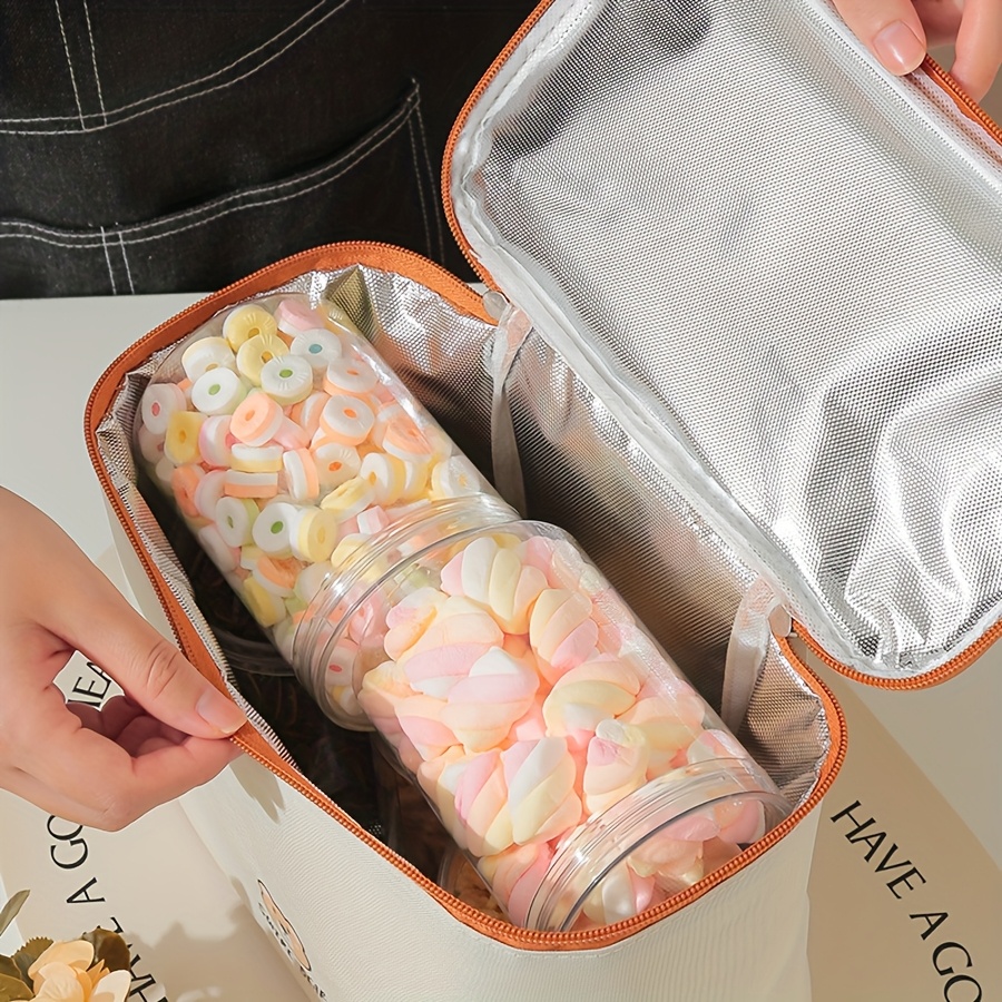 large capacity square insulated lunch bag Temu Pakistan