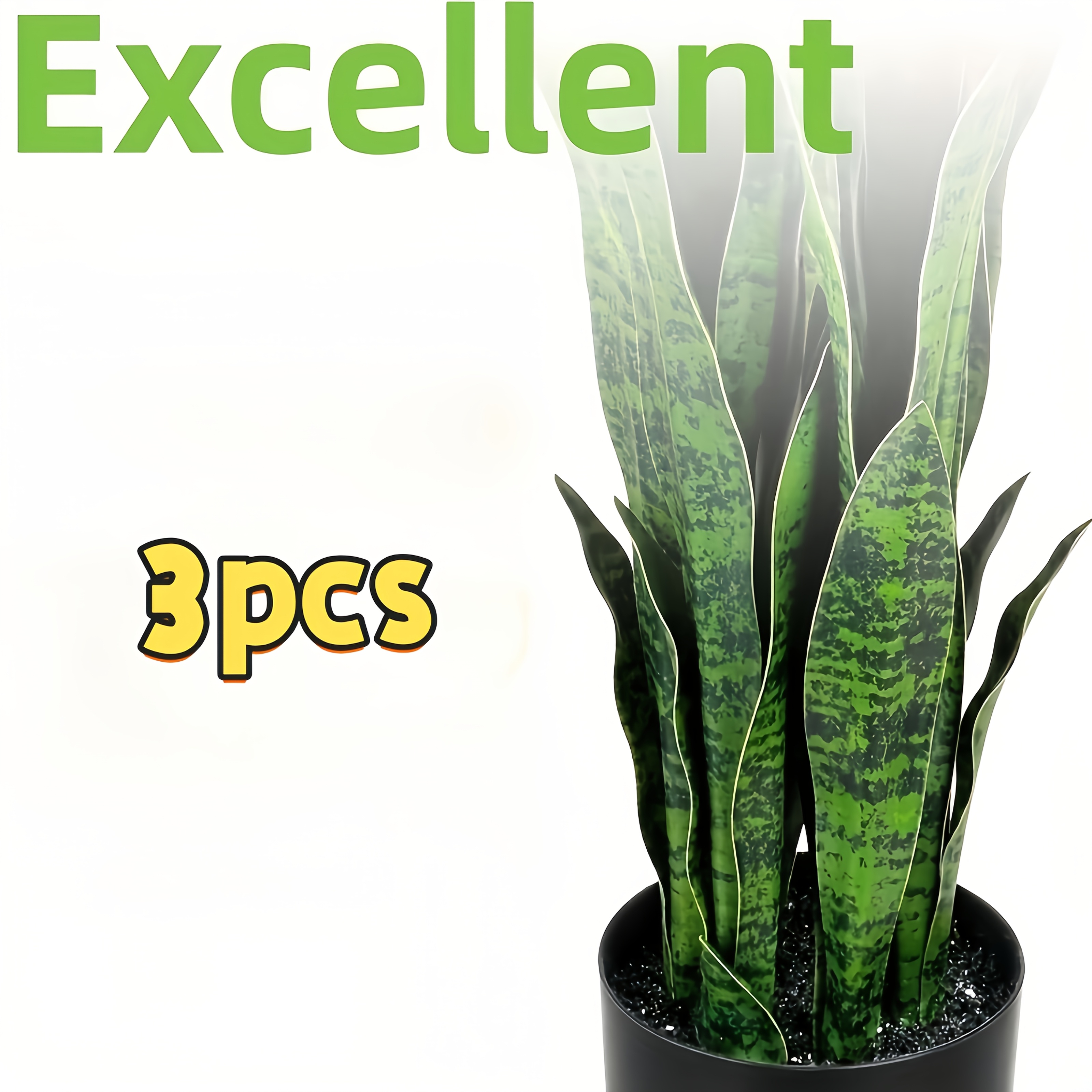 Image of 3pcs Realistic Artificial Agave Plants - High-quality Plastic Indoor/outdoor Floor Decor, No Maintenance Faux Greenery For Home, Office, Weddings & Events, Reusable High- (no Pot Included)