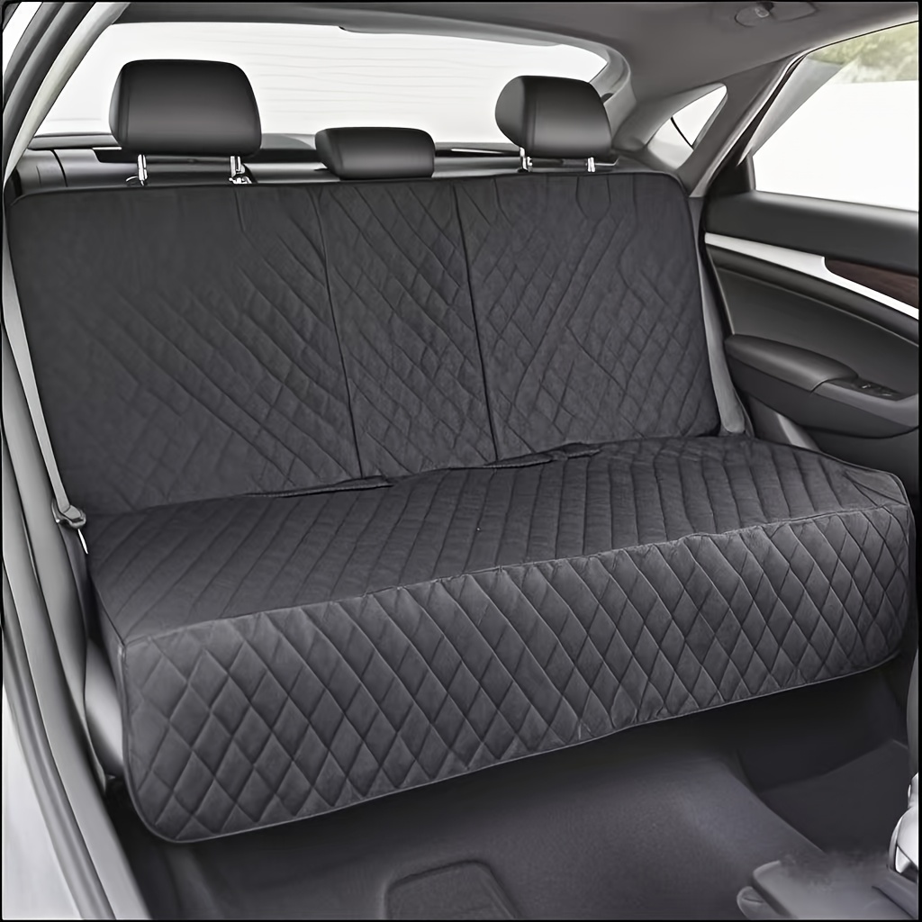 Dog Car Seat Cover, Rear Seat Protector; Pet Car Seat Protector Bench, Heavy-duty Seat Cover Fits Most Cars, Trucks, And Suvs' Center Armrests