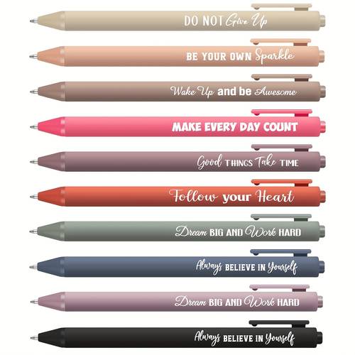 30pcs retractable ballpoint pens motivational pens inspirational pens bulk quotes pens write pens positive sayings thank you gifts for women men teacher ink black