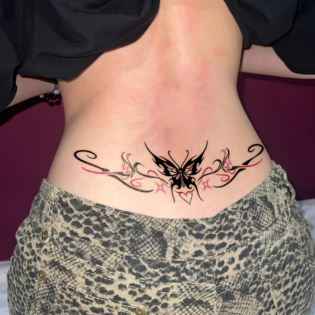 6pcs y2k style gradient temporary tattoos waterproof love Temu