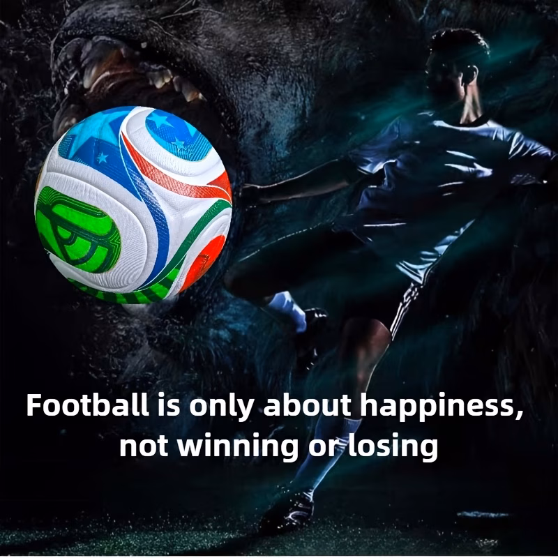 1 x 2026 new high end size 5 soccer ball premium pu leather seamless heat bonding high anti slip and wear resistant suitable for indoor and outdoor use professional soccer ball for training and matches Product details 6