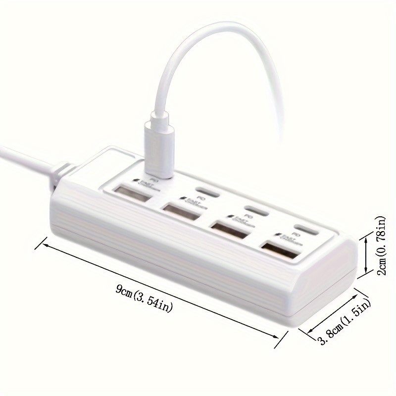 1pc 25w rv fast charging port usb hub 4 usb a 4