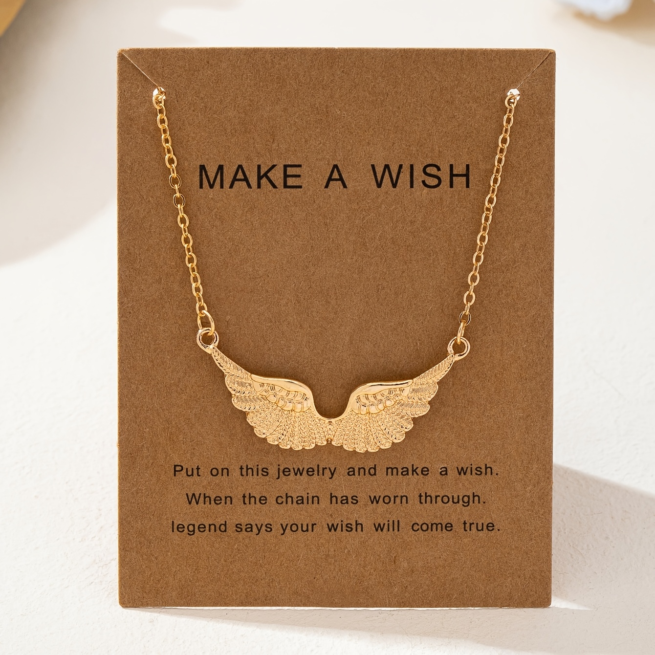 Image of 1pc Fashion Wings Necklace For Women