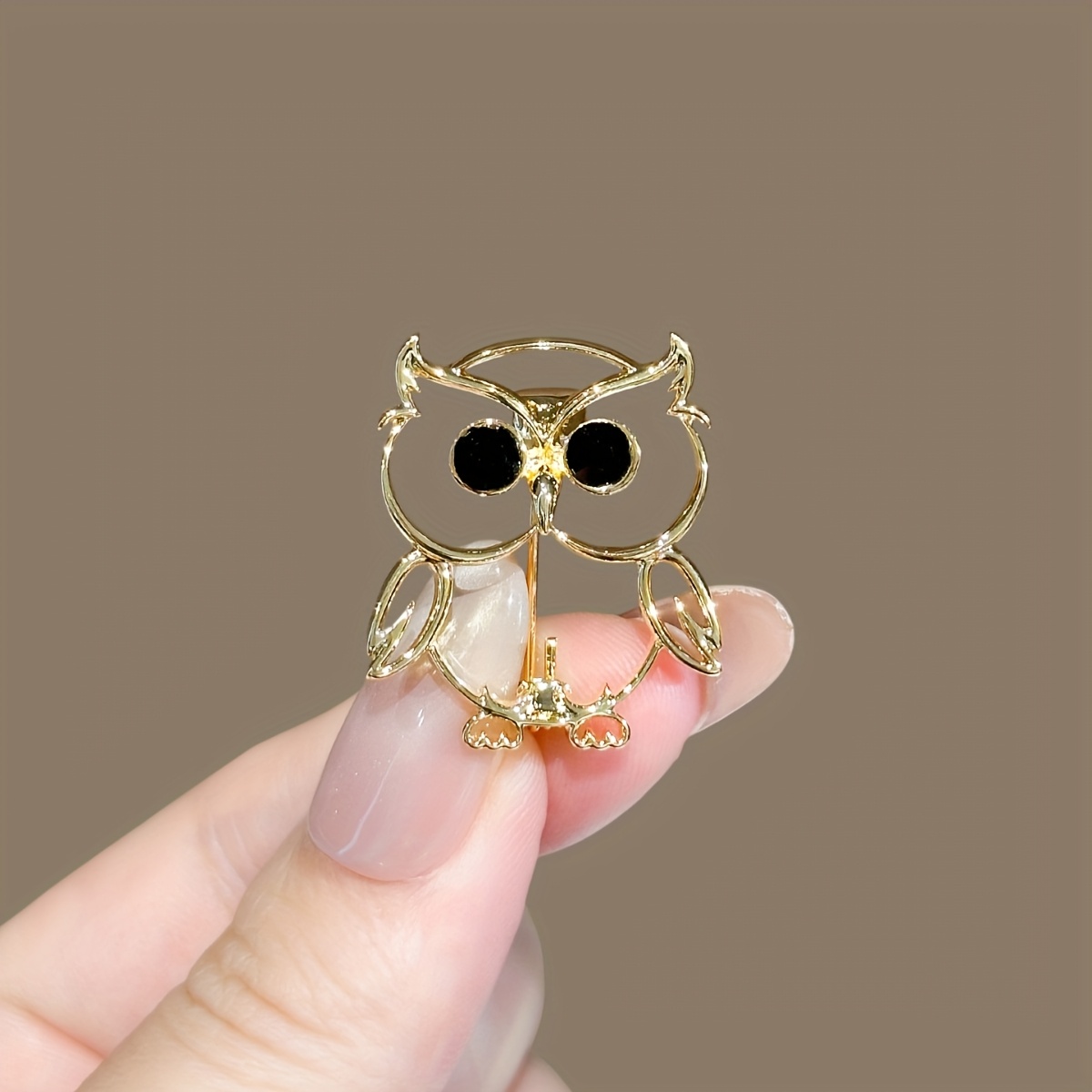 Cute, Minimalist, And Versatile Glossy Owl Brooch For Women, Niche Design, High-end, Light , Brooch Accessory Cute Glossy Owl Brooch