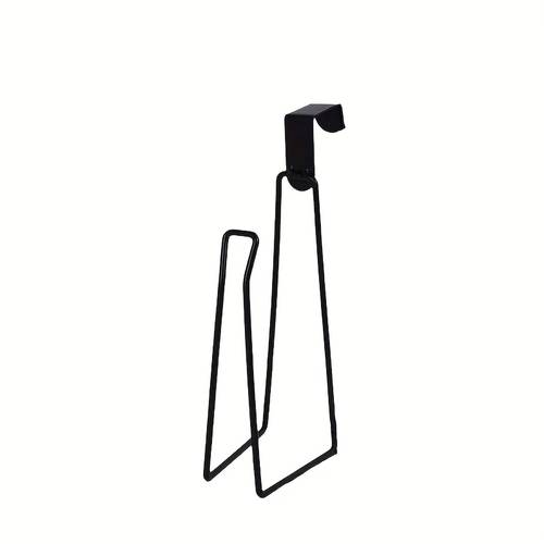 1pc wrought iron wall mounted toilet paper holder no drill space saving design multi purpose bathroom tissue storage for toilet toilet paper storage decor durable construction wall mounted design metal apartment living