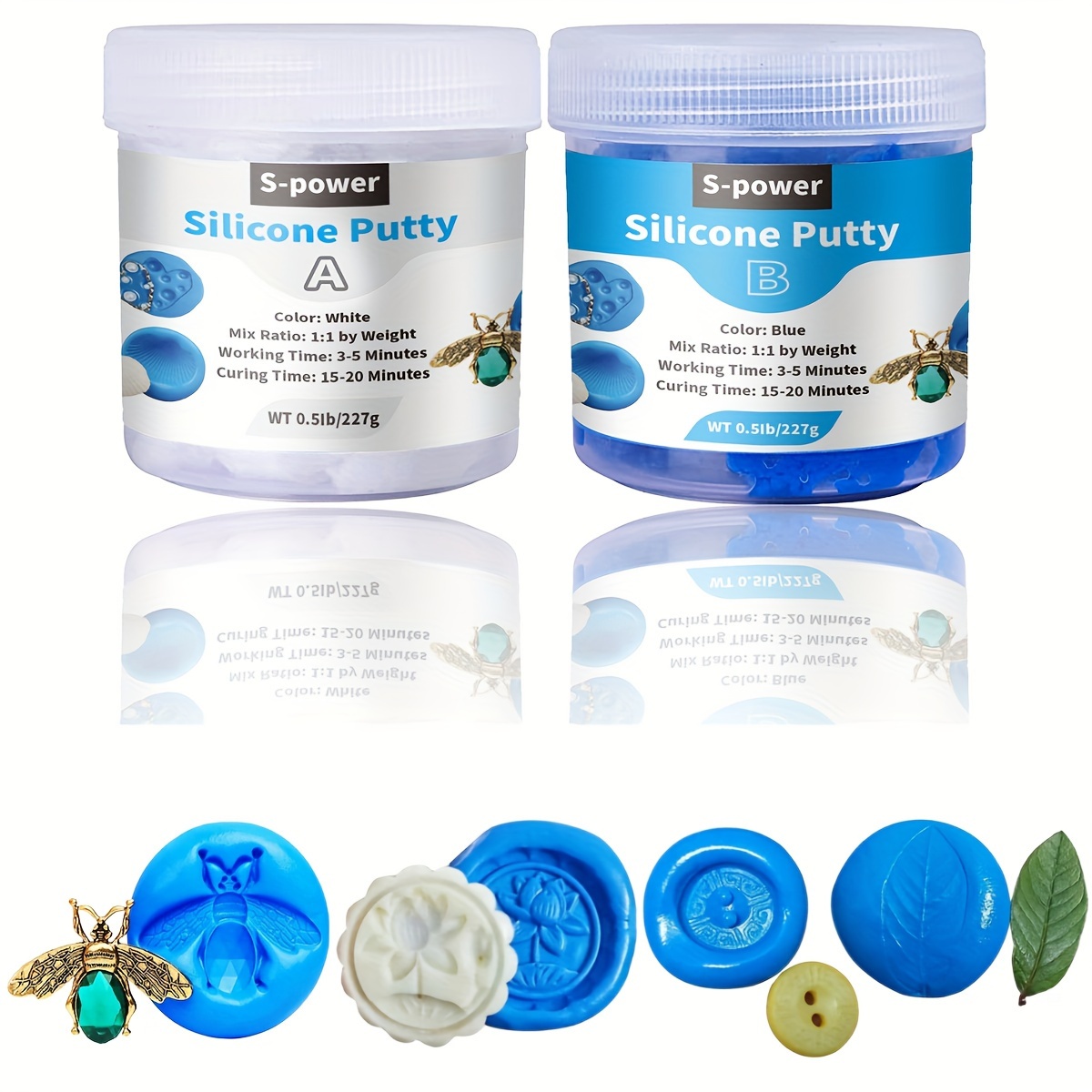 

1lb Non-toxic Putty For Diy - 1:1 Mix, Reusable & For , , , Plaster, Making