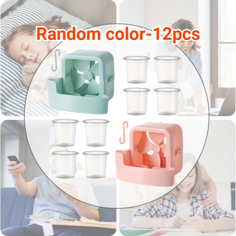 12pcs Cooling Box, Hook-mounted, Fan/air Conditioner Cooling Accessory, And , Random Color, Air Conditioner Replacement Fan
