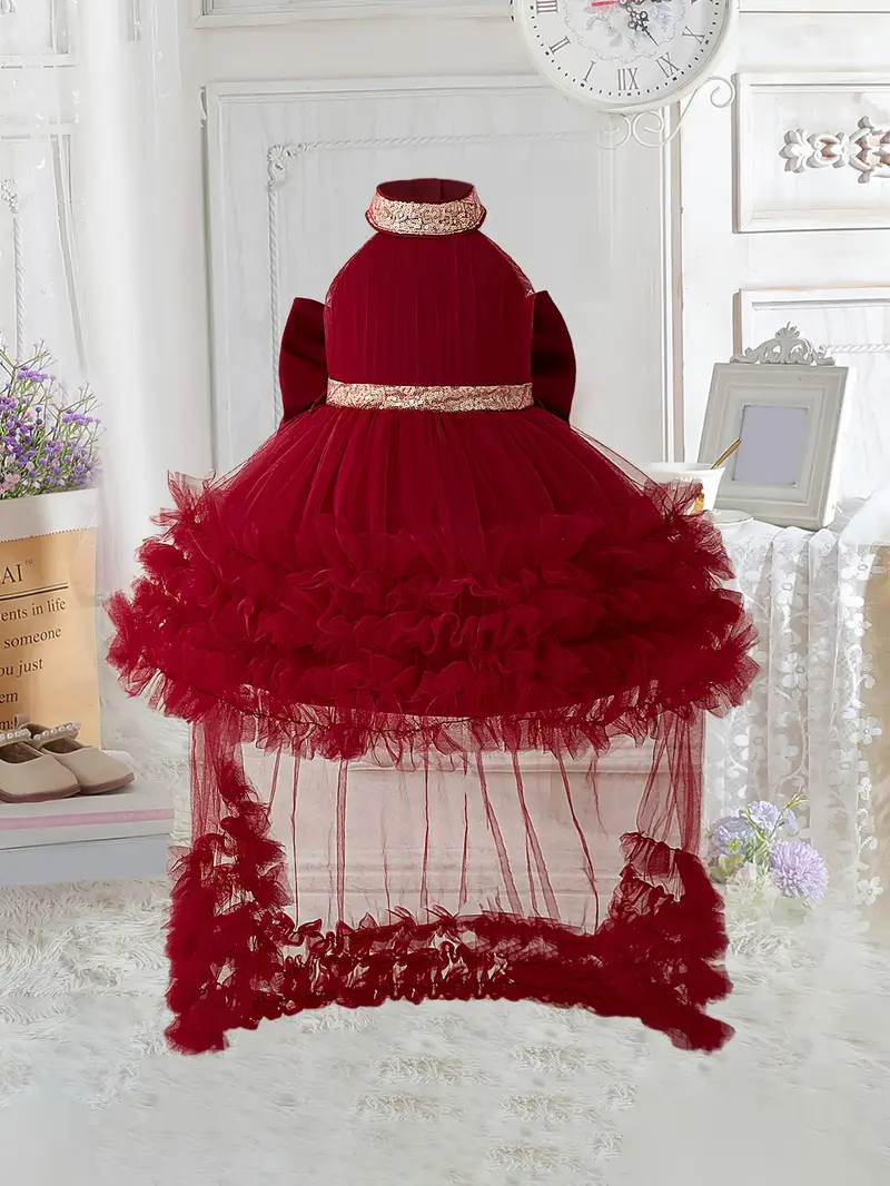 elegant infant toddler princess dress front length - Temu Finland elegant infant toddler princess dress front length - Temu Finland