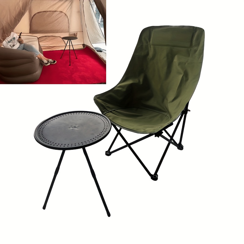 

1pc, Table pliante d'extérieur avec hauteur de levage, table triangulaire simple, adaptée au camping en plein air, aux pique-niques, à la pêche, à la table de thé de l'après-midi en intérieur, etc.