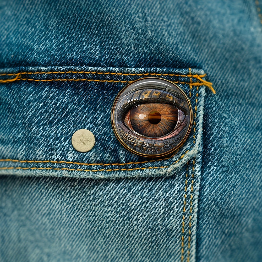 Mechanical Eye Brooch, Classic Schoolbag Accessory