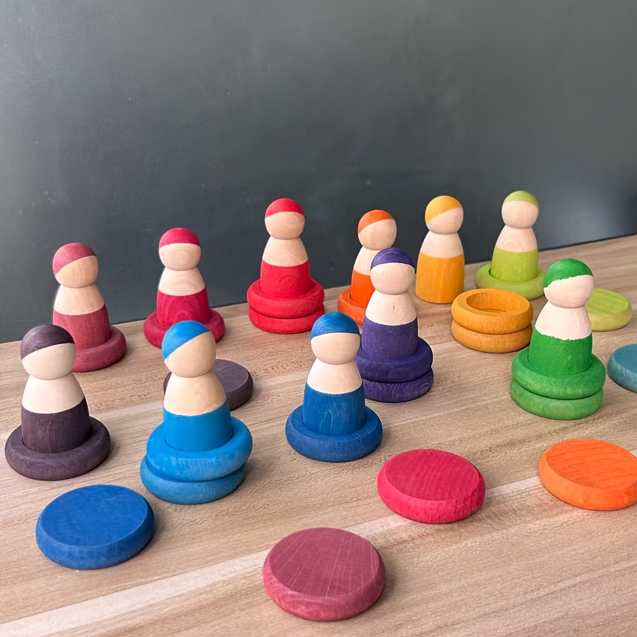 Multi-Color Doll Stacking Blocks for Fun Role-Playing