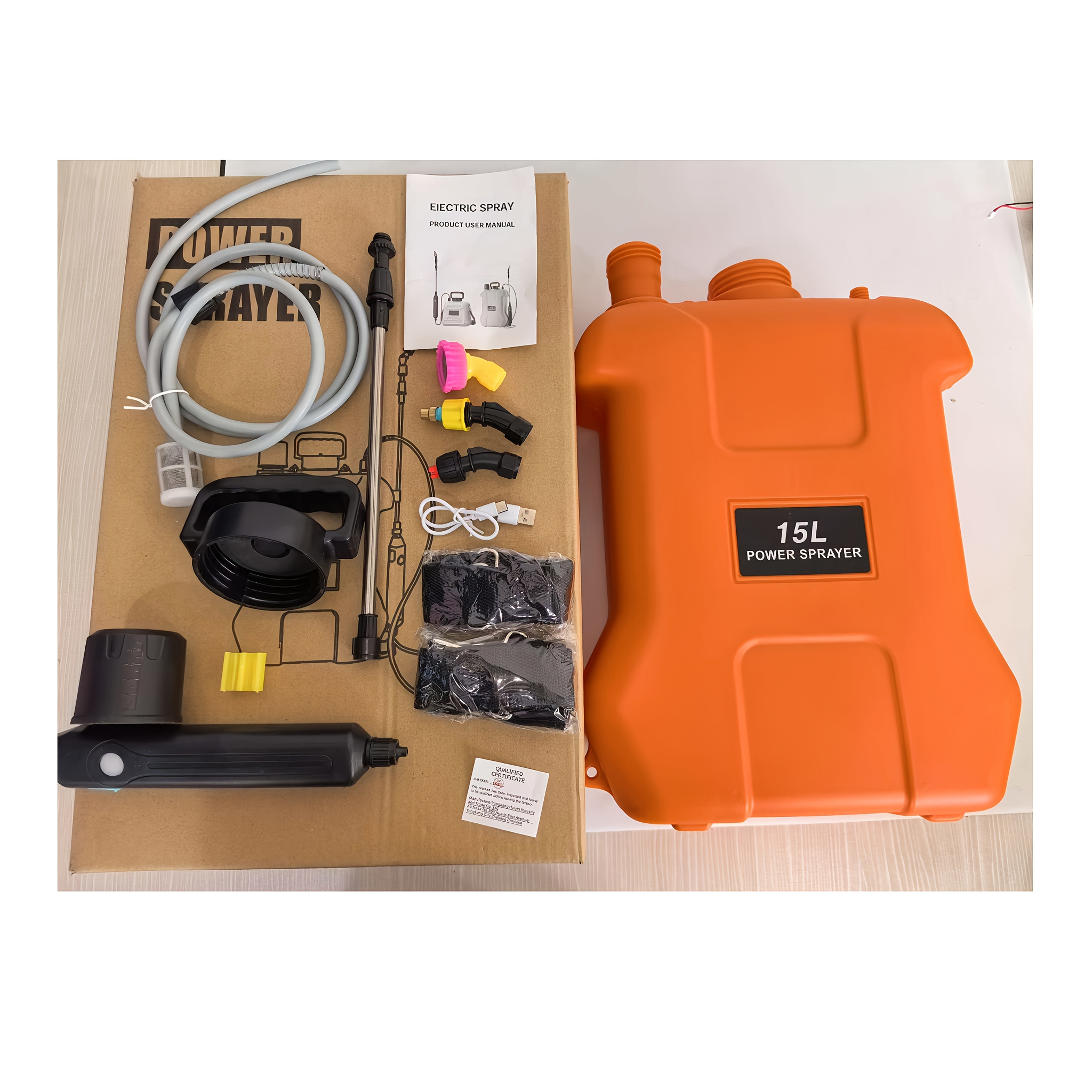 Luxury 14.99 L Electric Garden Sprayer, Suitable for Lawn and Flower Bed – with Telescopic Wand & 3 Nozzles, USB Rechargeable Handle Electrical Misting Machine – Portable Watering Can Backpack Style Large Capacity Durable Outdoor Life Accessory Gift Idea Christmas Present, Lawn And Garden Portable Sprayer, Weed Sprayer, Plant Sprayer, Lawn Care, Telescopic Spray Gun, Longlasting Build, Misting Device, Water Sprayer, Landscaping Professionals