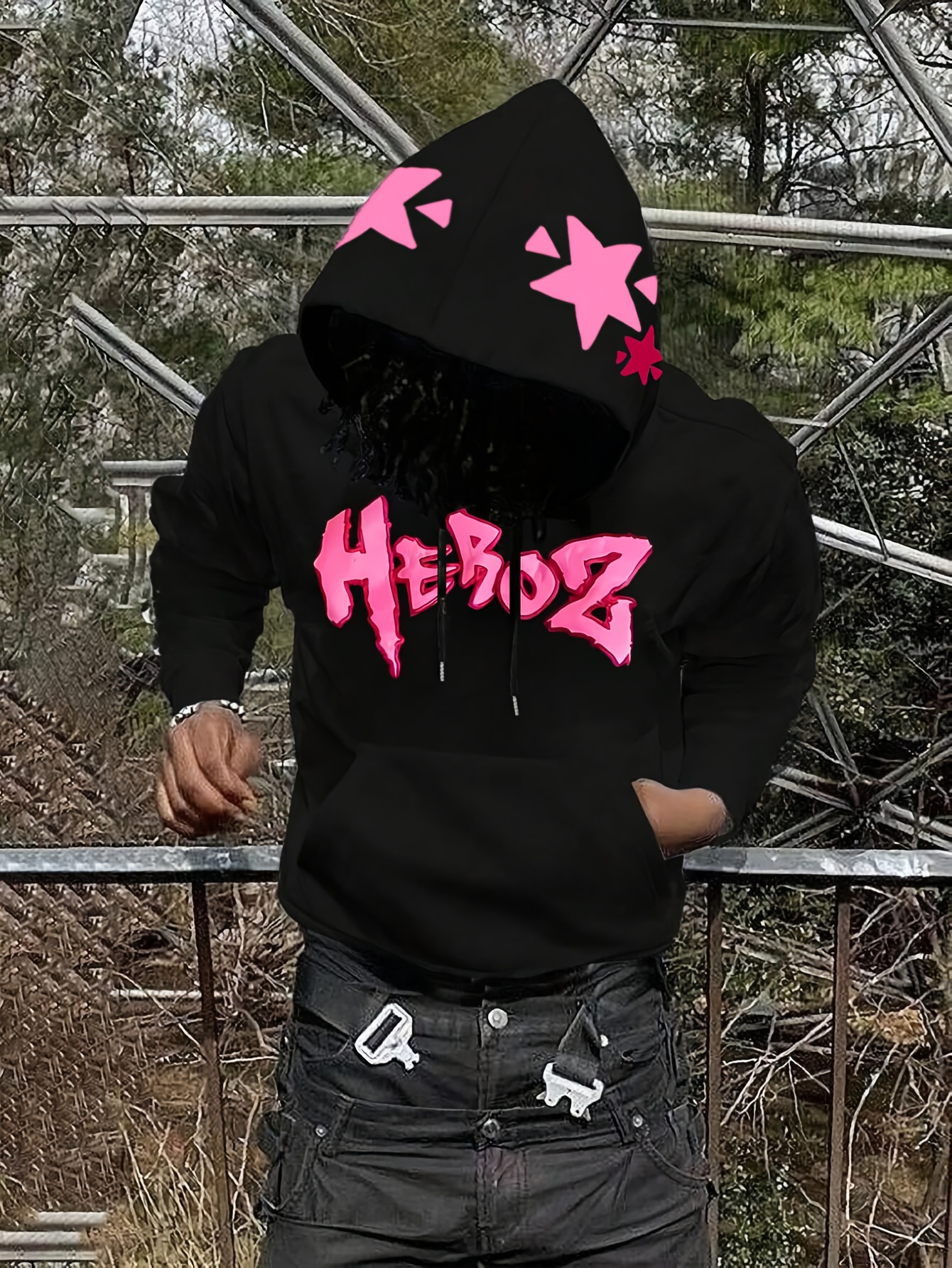 puff print hoodie sold on Temu Canada