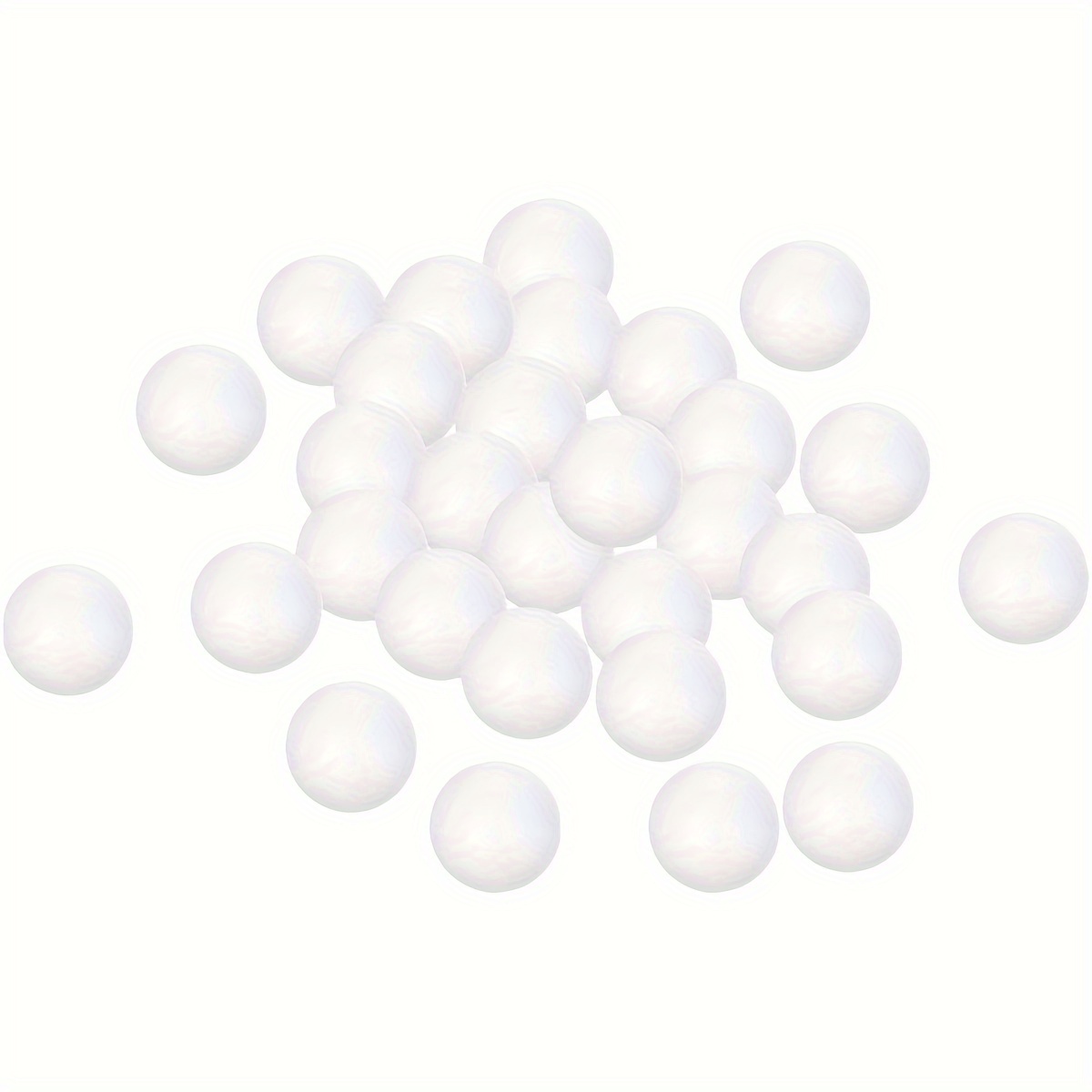 

50-pack White Craft Foam Balls - 2.95-inch Smooth Polystyrene Spheres For Arts, Diy Home Projects, Christmas Decorations, School Crafts, And Festive Party Supplies