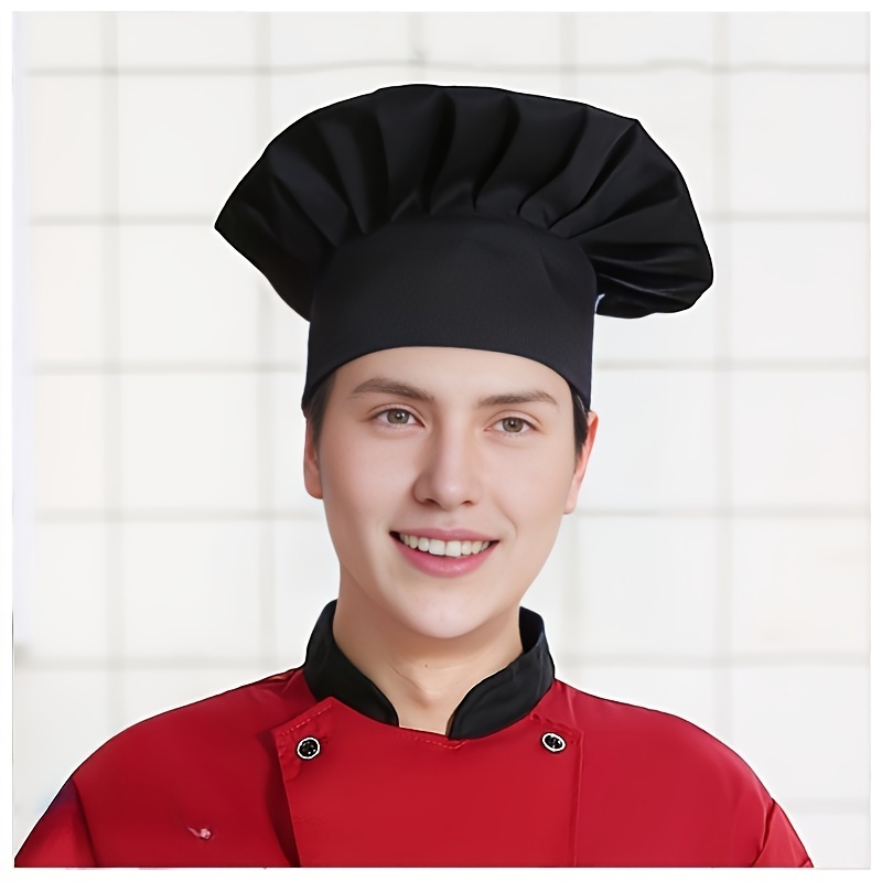 Temu 1pc Chef Hat, Female Kitchen Catering Work Hat, Workshop Food Factory Net Hat, Dust Sanitary Canteen Dustless Hat, Kitchen Supplies