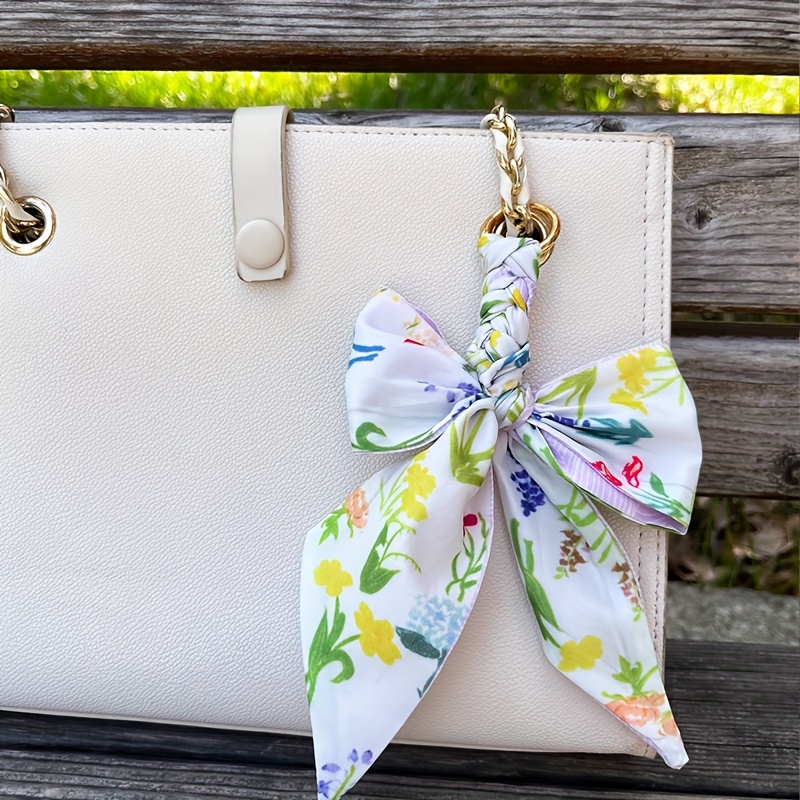 Elegant Bow Knot Keychain for Handbags and Wallets
