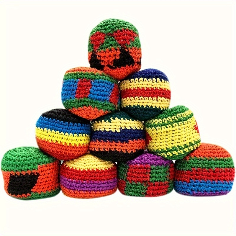 

Crochet Juggling Bags For Kids: Woolen Foot Bags, Sand Bags, Handmade Woolen Balls, Colors - Toy & Game - Novelty Toys - Other (novelty Toys)