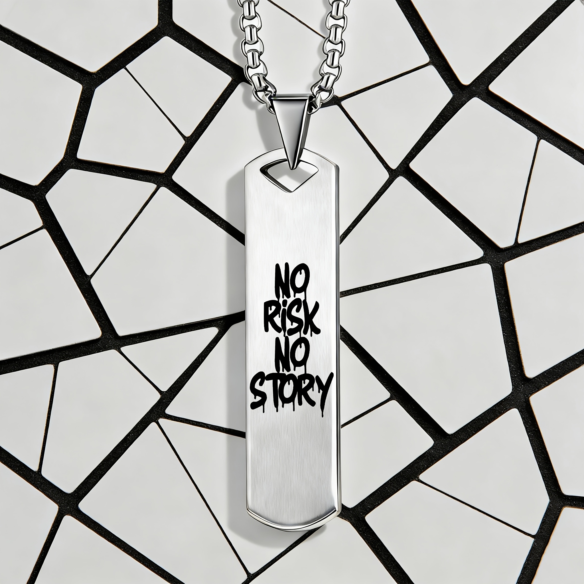 Creative English Slogan Pendant Necklace, Gift for Loved Ones