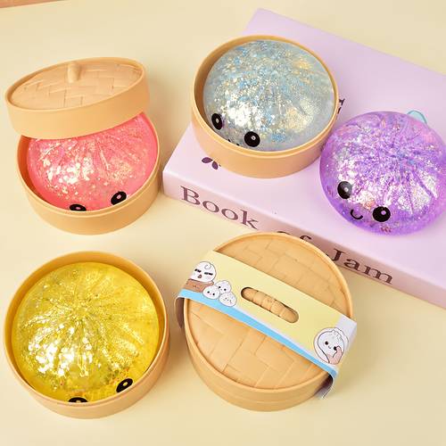 colorful face simulated bun soft toy cute toy toy and adorable stress relief toy a small birthday party gift suitable for easter christmas birthdays and new year gifting 1pc random colors