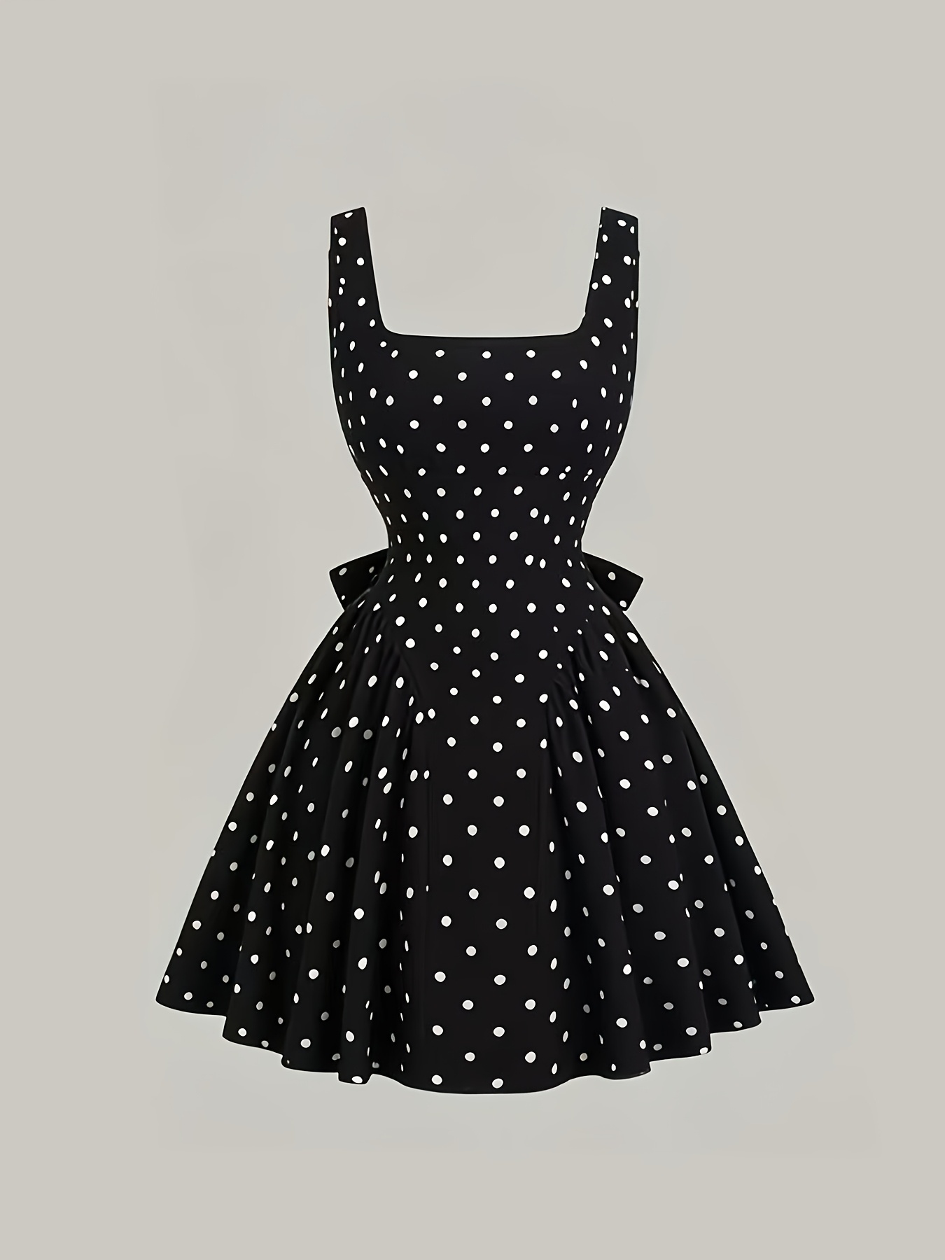 Spring/Summer New Polka Dot Backless Dress