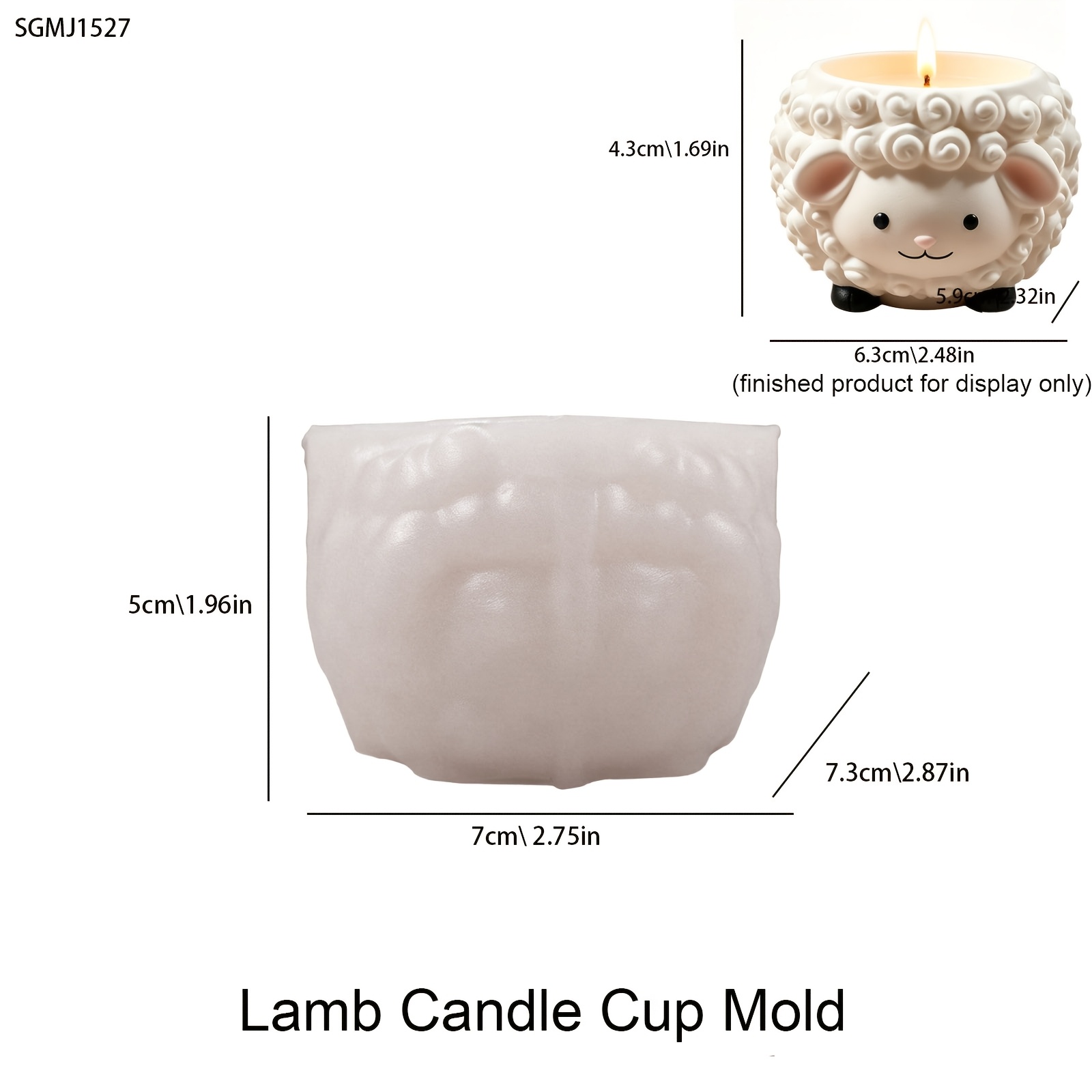 TEMU Stampo in silicone resina a forma di per barattoli di candele, stampo 3D a forma di in resina per piante grasse, stampo per plante da incasso in