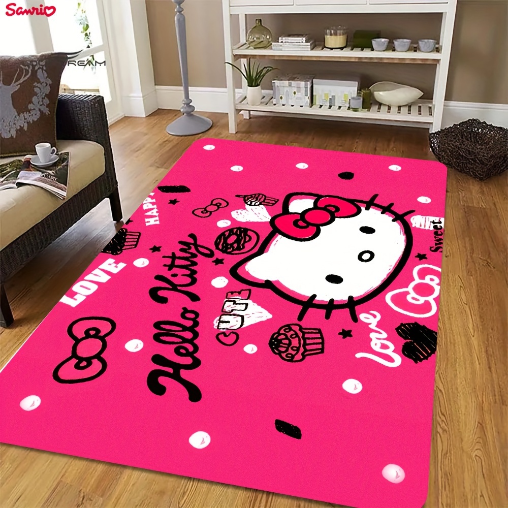 

1pc Hello Kitty Bathroom Mat, Absorbent & Quick-drying Kitchen Floor Carpet, Non-slip & Super Soft Entry Doorway Floor Rug, For Bathroom Bedroom Kitchen Living Room, Ideal Bathroom Supplies