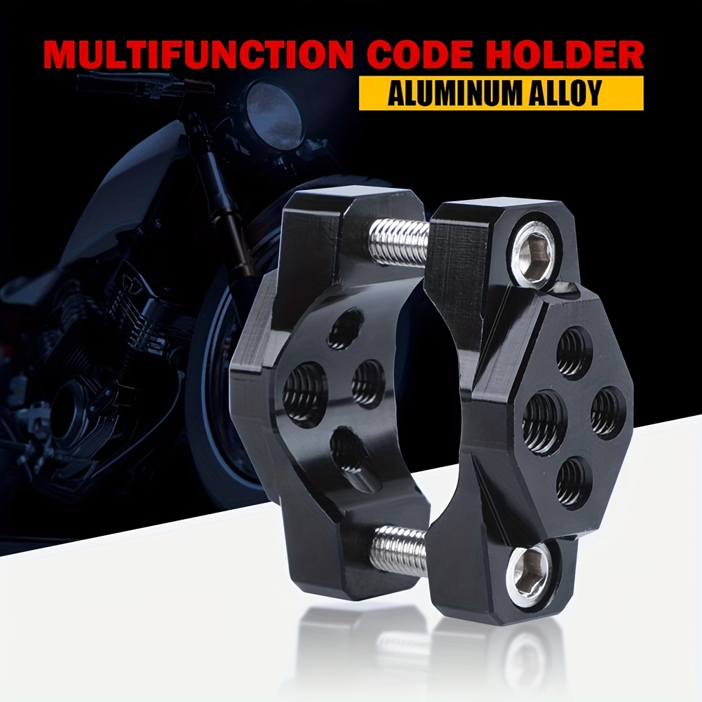 E-shop Motorrad aus Legierung 17-32mm Halterung Stoßstangenklemme Zusatz-Scheinwerfer Halterung Clip Licht Handy GPS Lenkerhalter