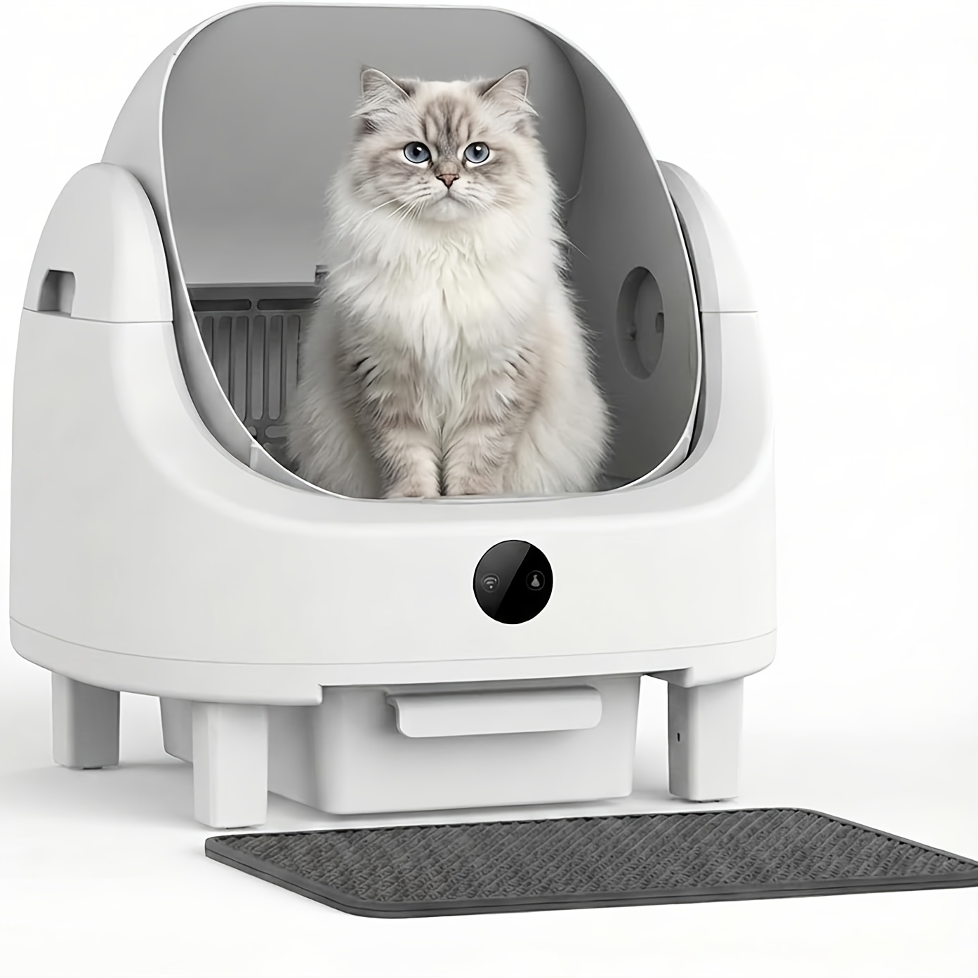 Household Self-cleaning Cat Litter Box, Super Large Capacity Enclosed Cat Toilet, Advanced Odor Blocking System, Dust-free Structure, Easy To Clean Sturdy Pet Litter Container For Multi-cat Use