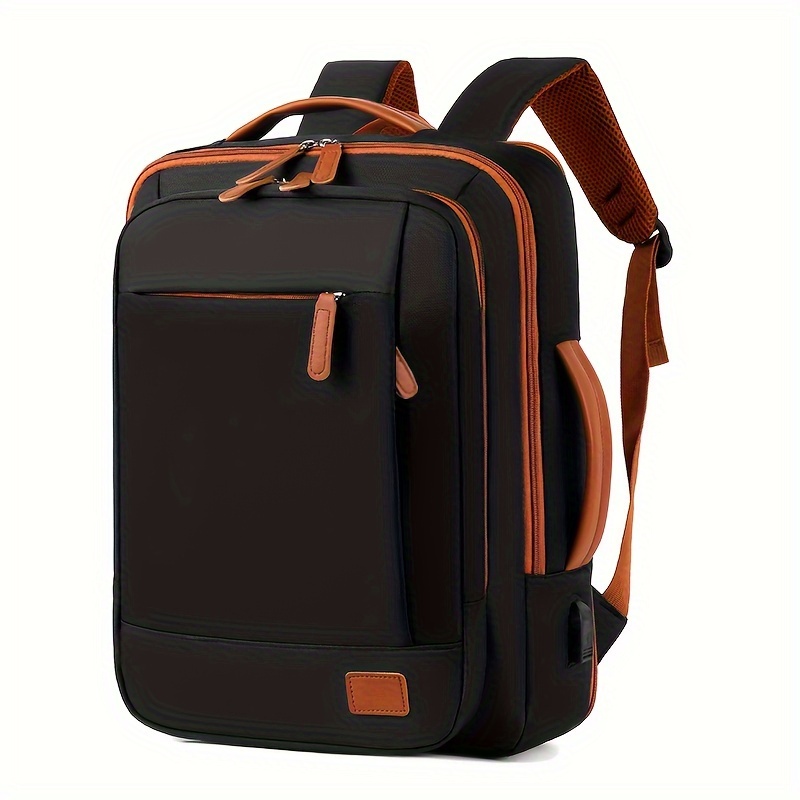 TEMU Nylon Laptop Backpack - , Wet/dry Separation For Travel & Commute