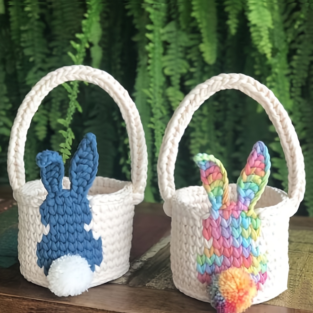 Plaques en bois pour tricot, panier tissé au Croch... - Grandado