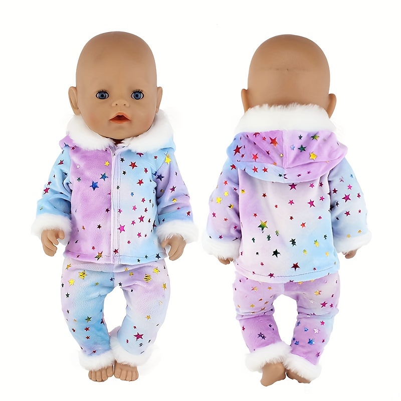 

Cute Plush Doll Clothes Suitable For 17-inch 43cm Reborn Silicone Dolls, Doll Accessories