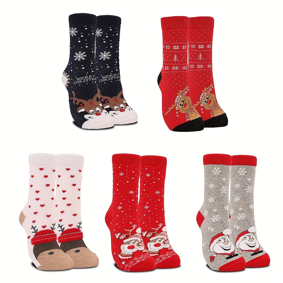 

5pcs Christmas - , Comfortable & -absorbent , For Gifting